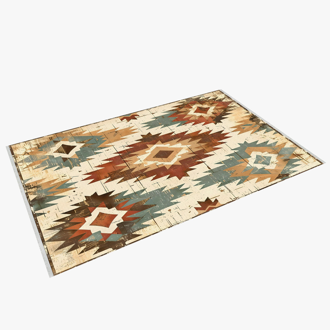 Southwestern Washable Cotton Base Area Rug