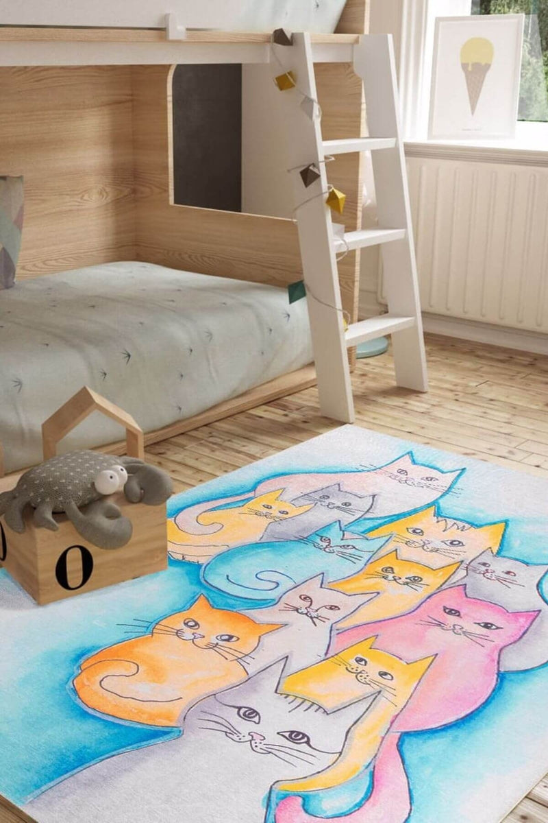 cat area rug 