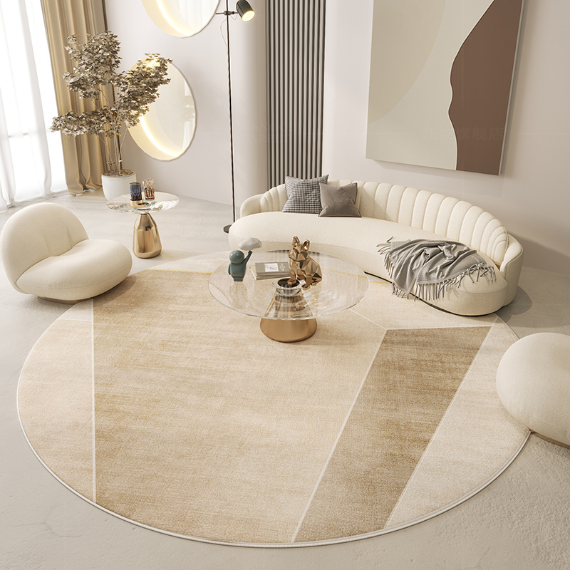 Japanese Style Minimalist Round Rug