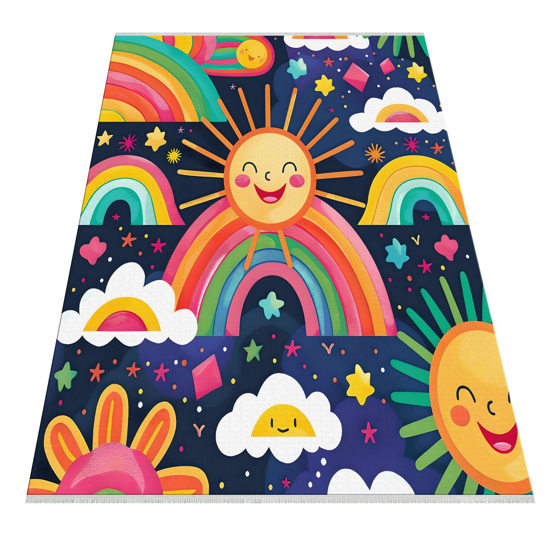 Baby Kids Area Rug Colorful and Washable Easy Clean