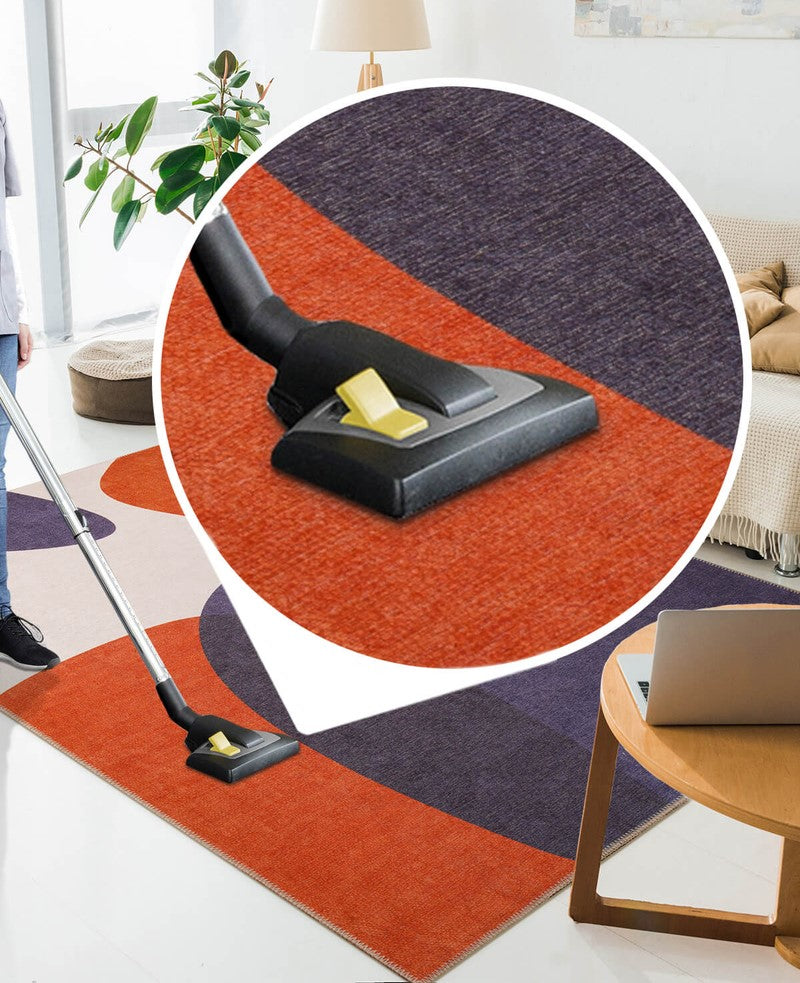 Chenille Woven Cotton Polyester Colorful Carpet