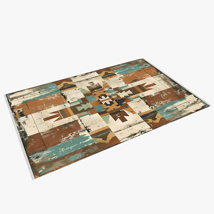 Southwestern Comfort Cotton Woven Base Area Rug