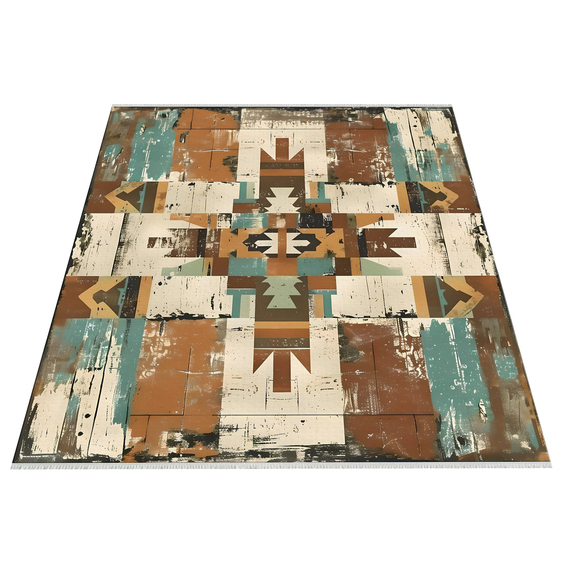 Southwestern Comfort Cotton Woven Base Area Rug