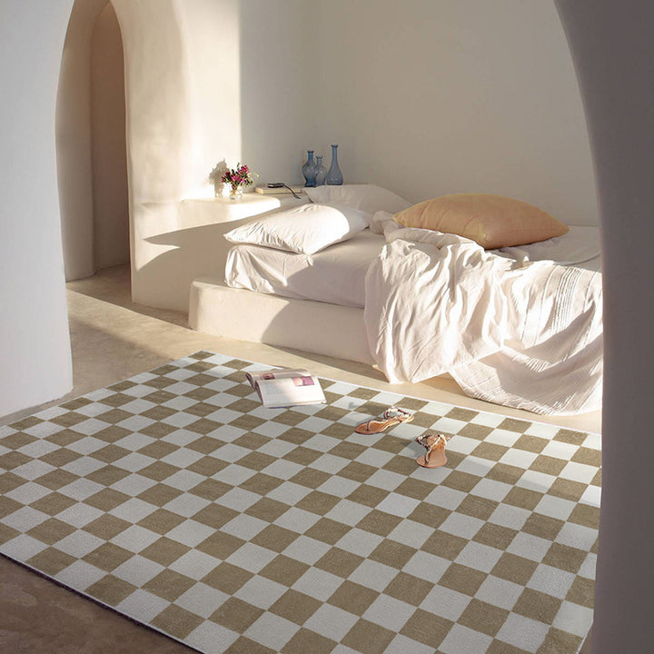 checkerboard rug