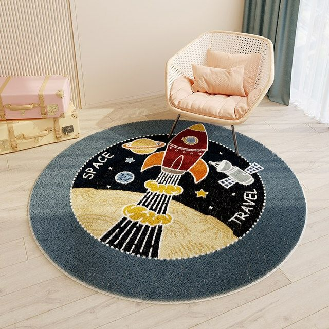 round space rug circle for nursery 