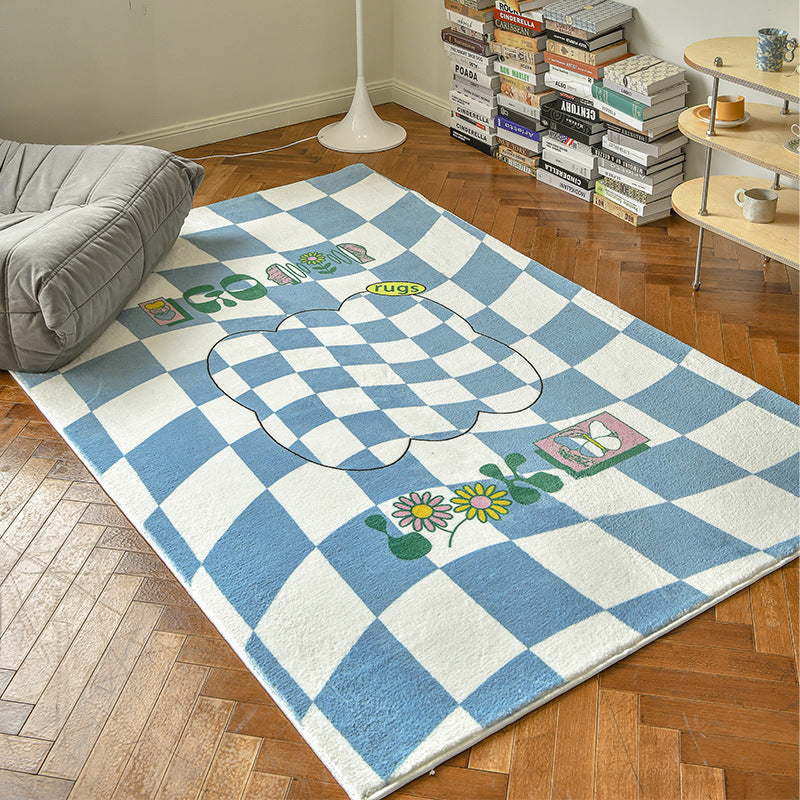 checkered cute rug 