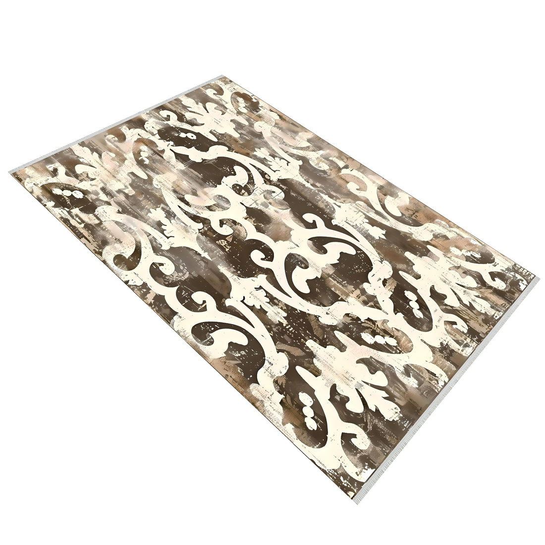 Antiqued Pattern Washable Area Rug