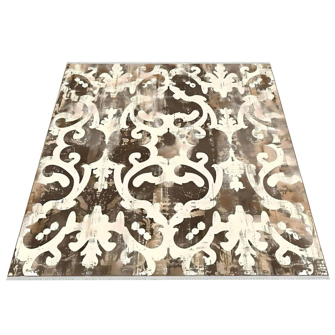 Antiqued Pattern Washable Area Rug