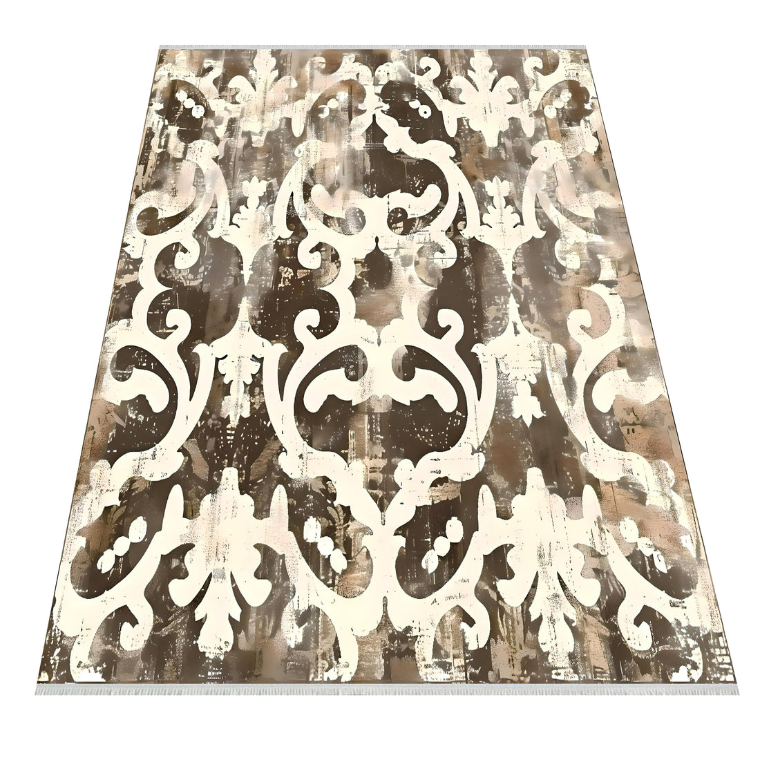 Antiqued Pattern Washable Area Rug