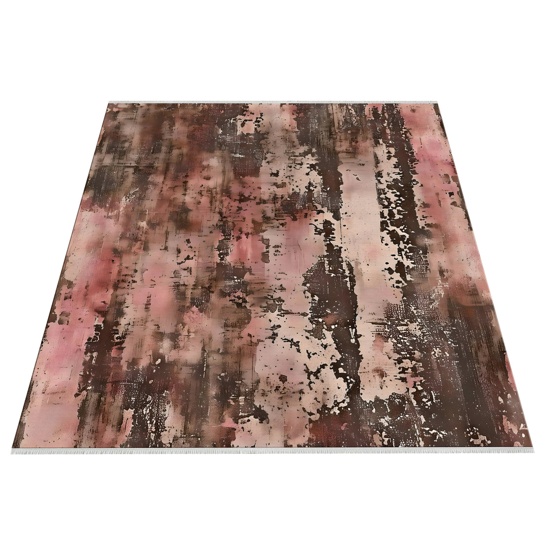 Brown Pink Distressed Abstract Pattern