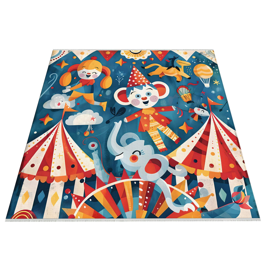 Cute Happy Colorful Rug for Kids