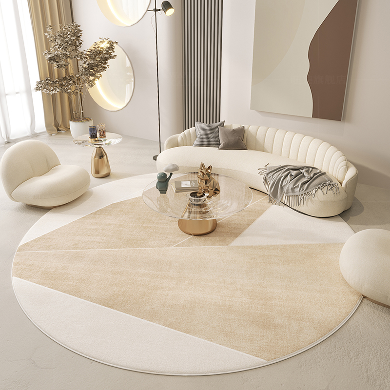 Japanese Style Minimalist Round Rug