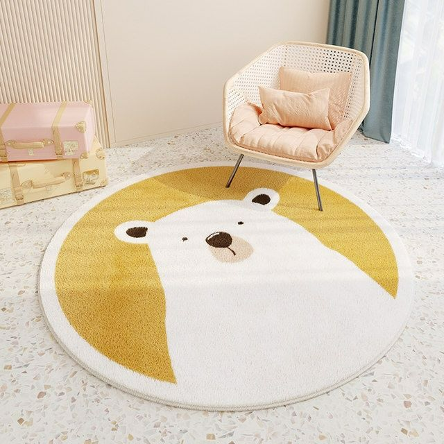 round big size carpet for kids room washable carpet