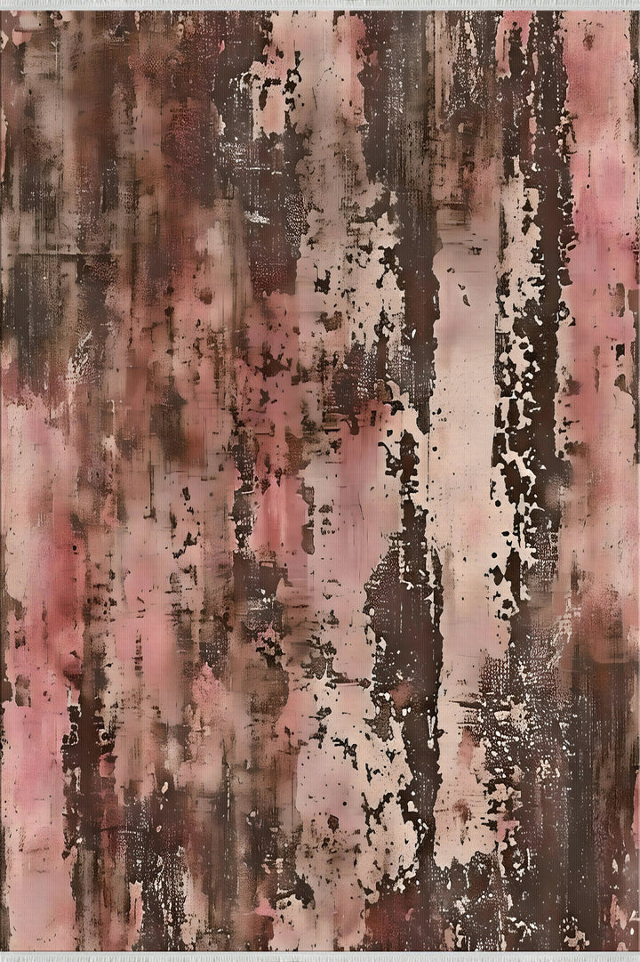 Brown Pink Distressed Abstract Pattern