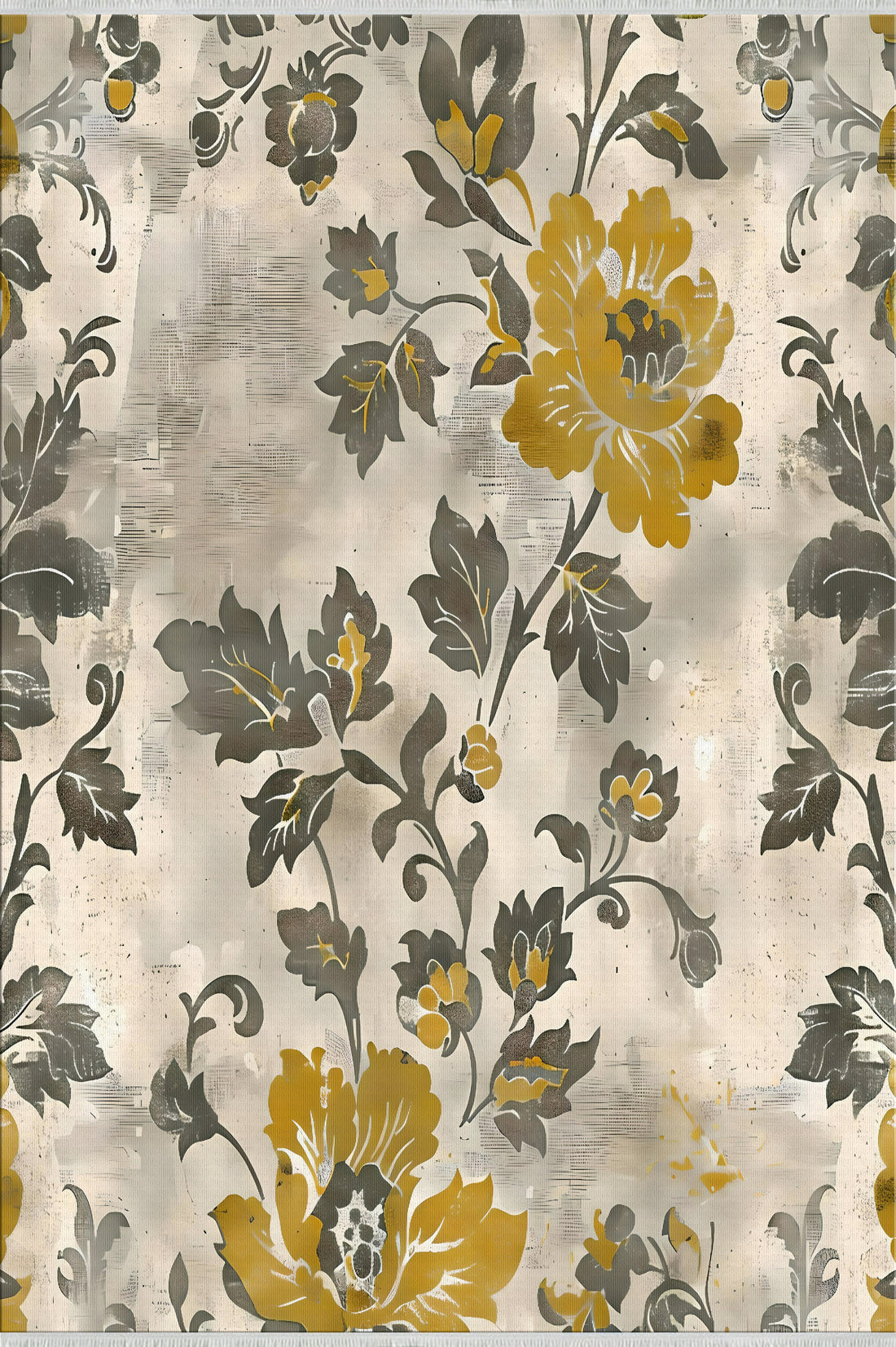 Gray Yellow Blue Neutral Comfort Rug