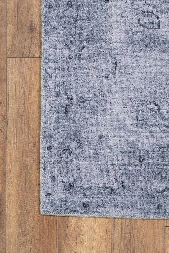 Woven Base Decorative Grey Carpet With Aging Pattern