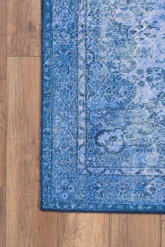 Vintage Patterned Blue Carpet