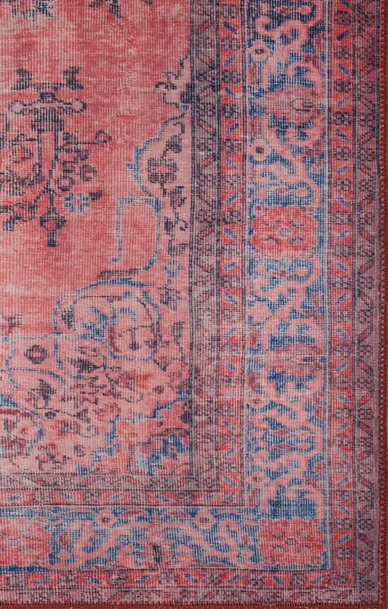 Woven and Vintage Style Pink Carpet