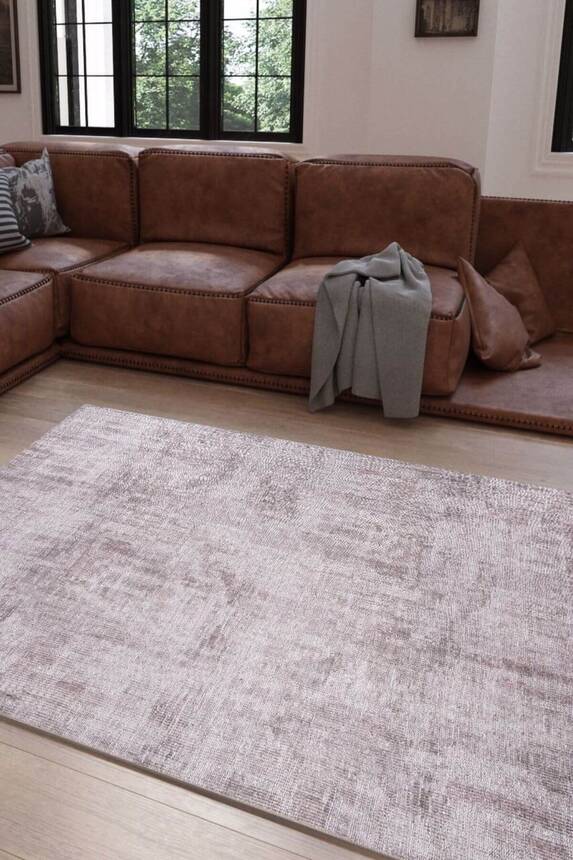 Woven Base Decorative Mink Carpet With Aging Pattern