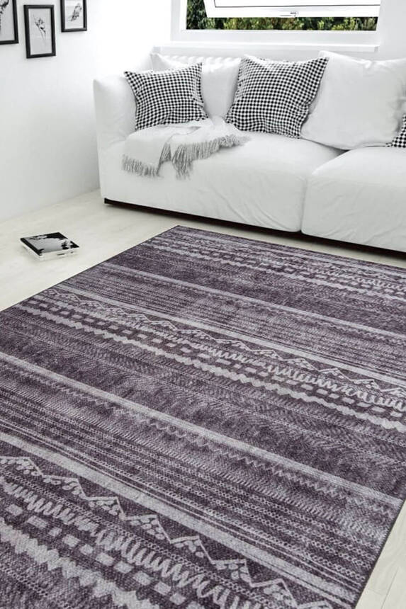 Modern Woven Base Decorative Grey Carpet