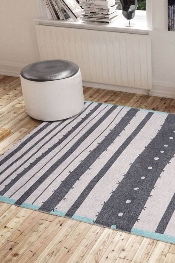 Modern Woven Base Decorative Grey Carpet