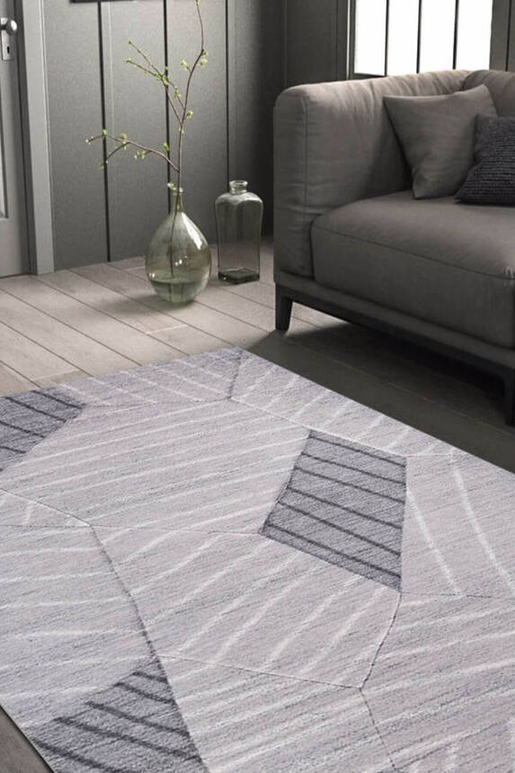 Modern Woven Base Decorative Grey Carpet