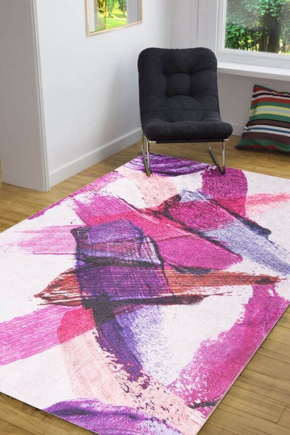 Modern Woven Floor Decorative Purple Carpet