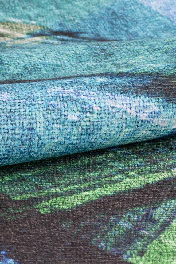 Colorful Chenille Woven Cotton Polyester Carpet