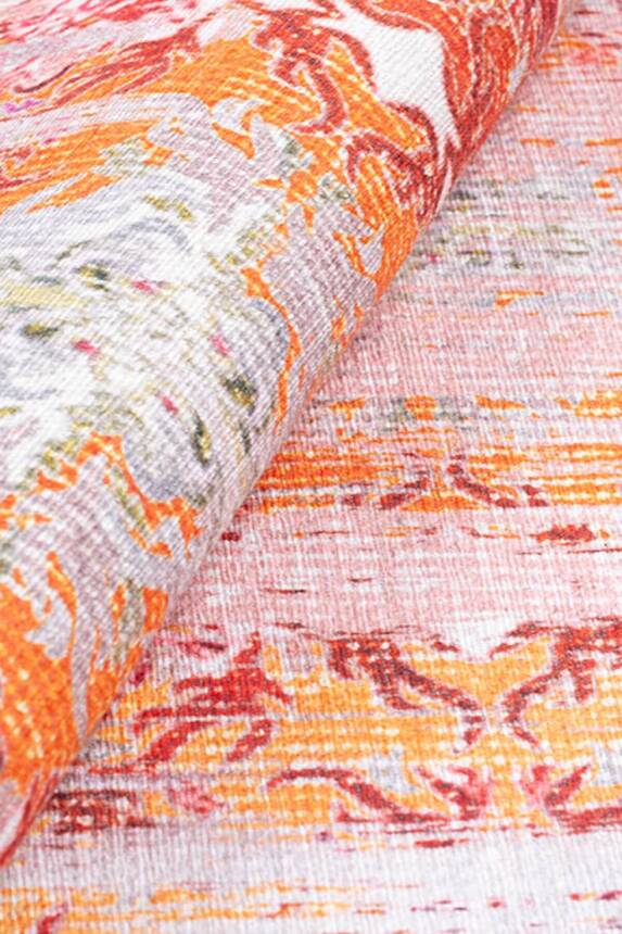 Modern Woven Decorative Orange Carpet