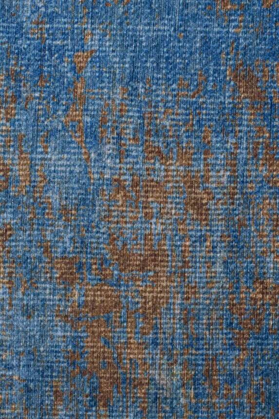 Modern Woven and Abstract Design Decorative Blue Carpet