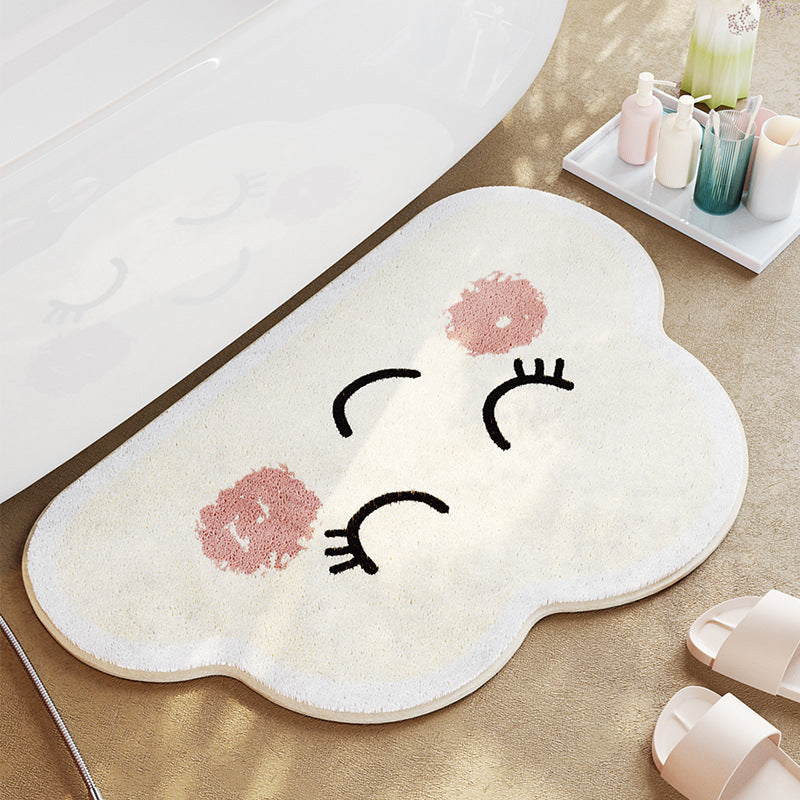 cute cloud rug for bedroom bathmat 