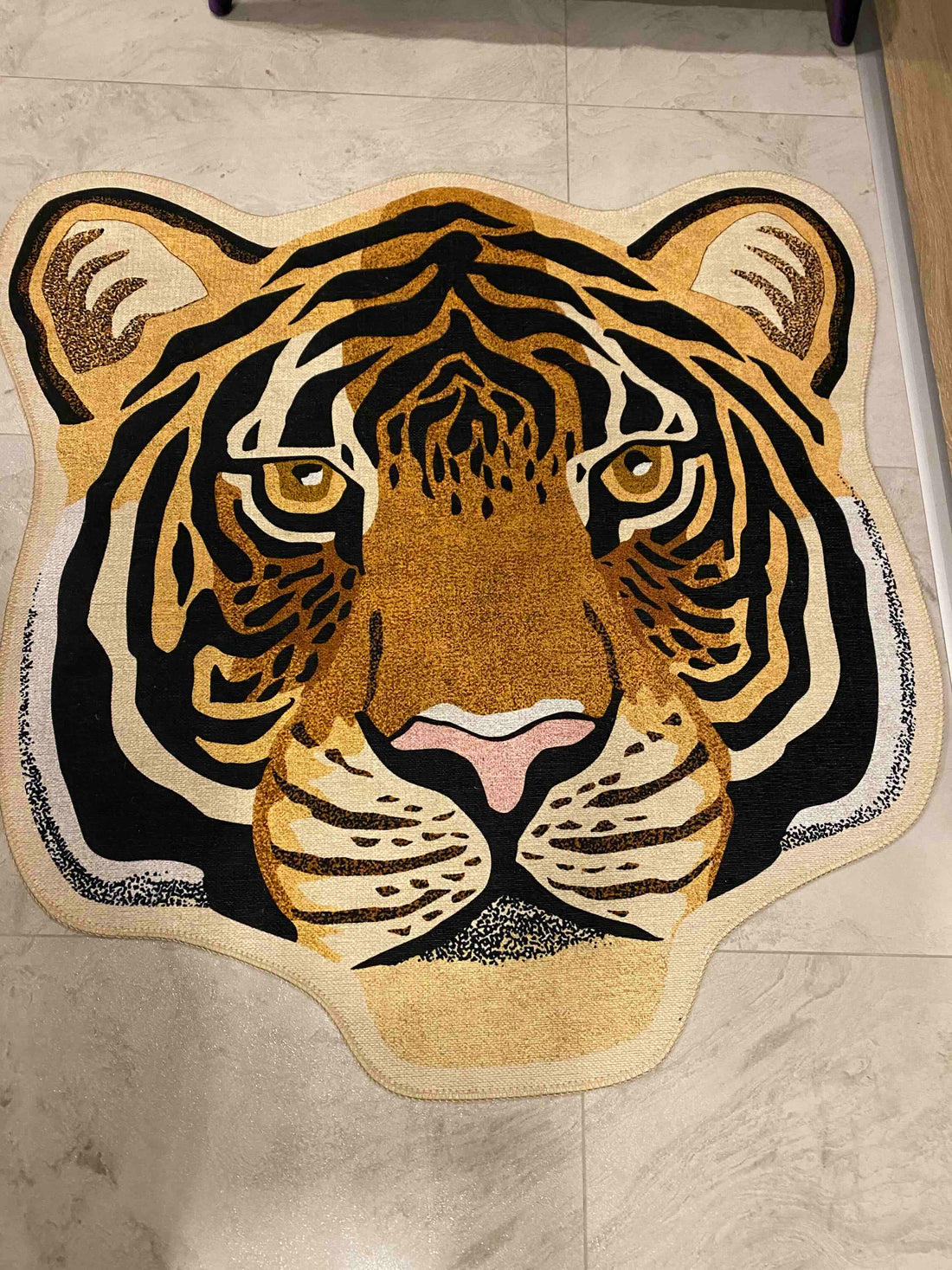 Tiger print rug