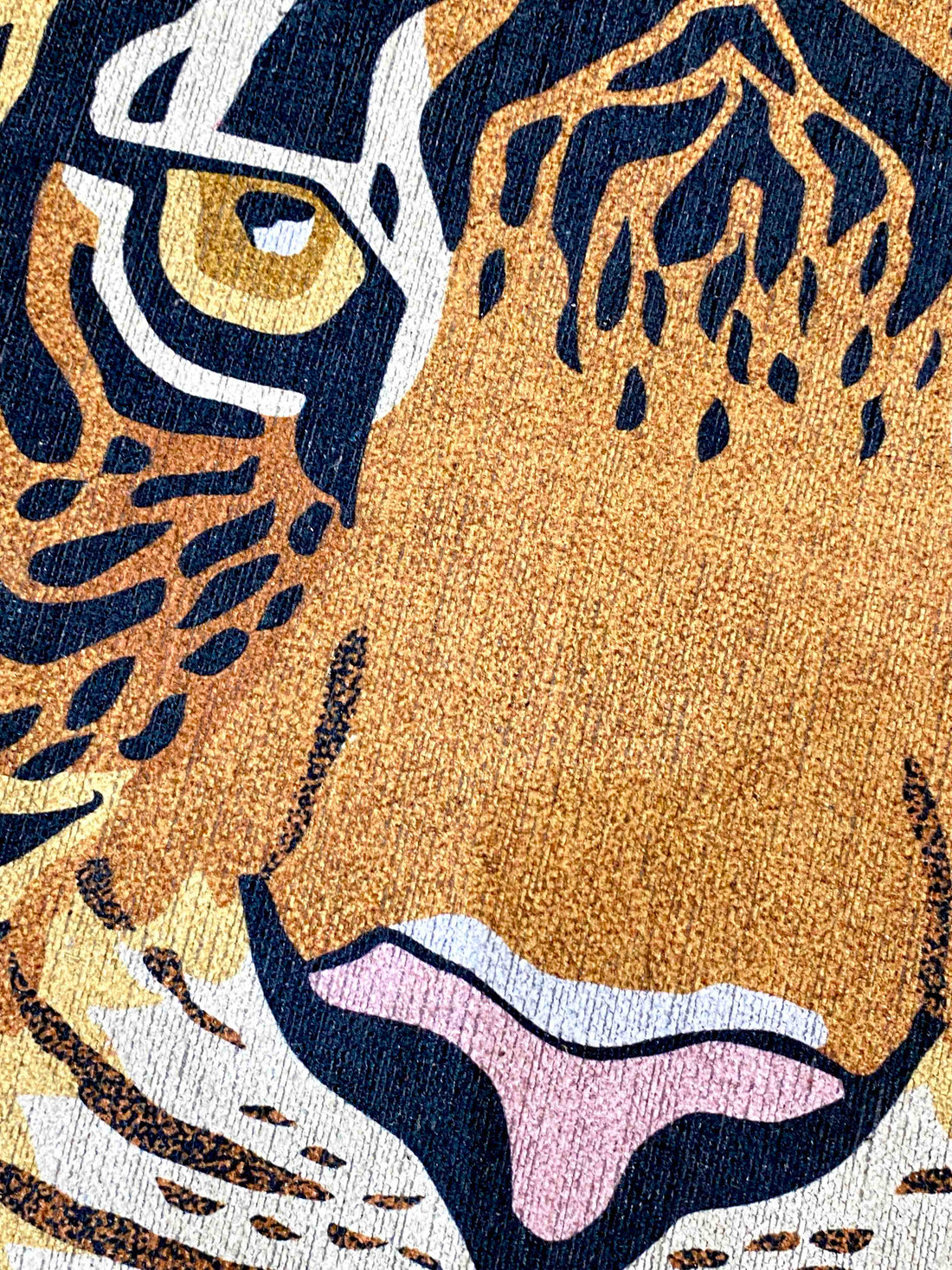 tiger print rug