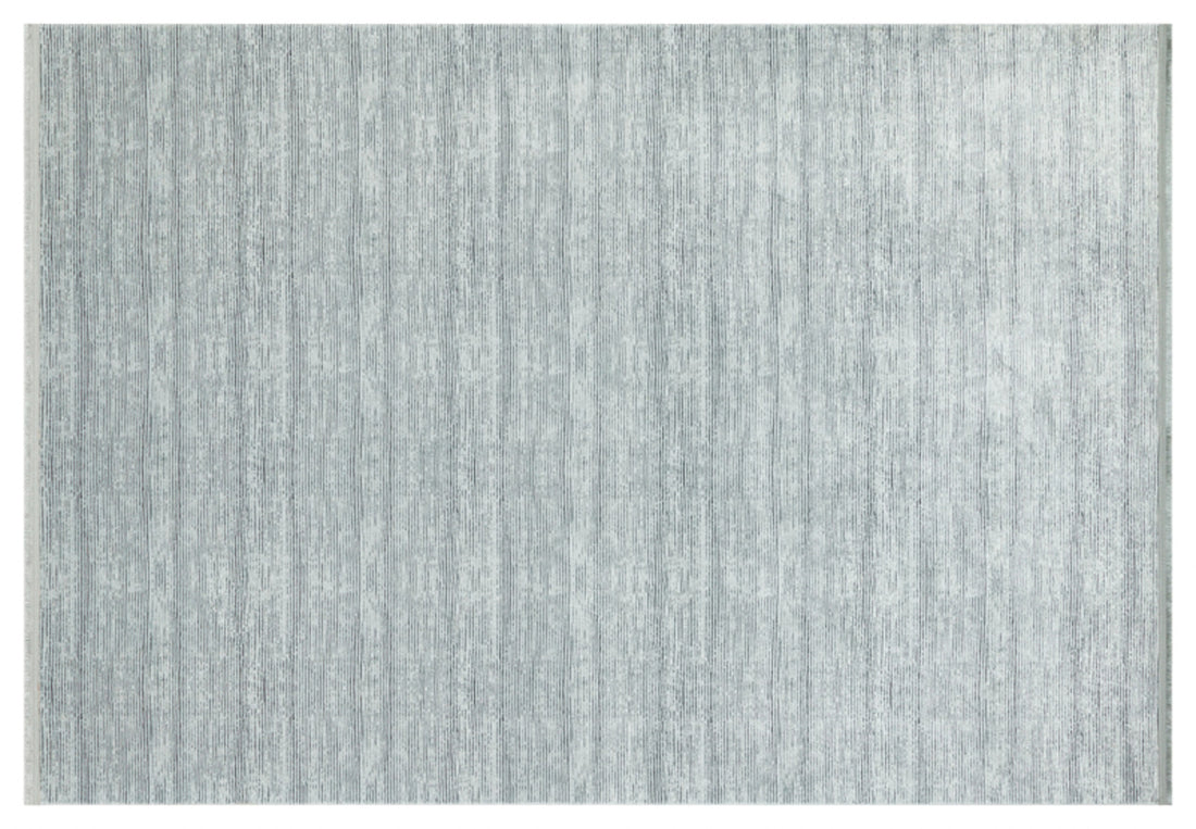 Light Blue Striped Rug