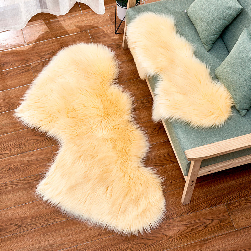 white heart rug