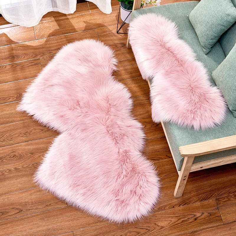 pink heart rug