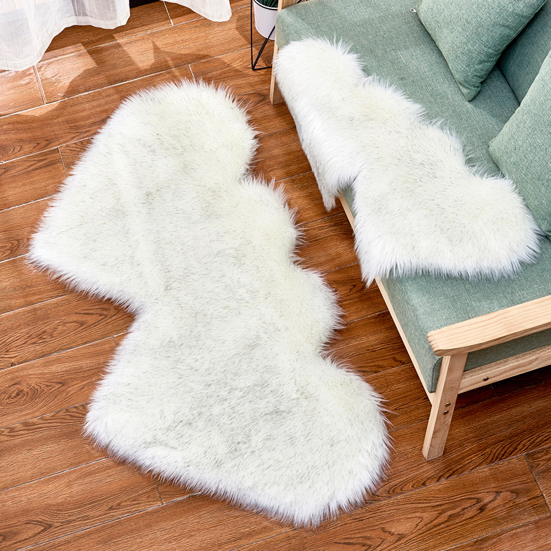 white heart rug