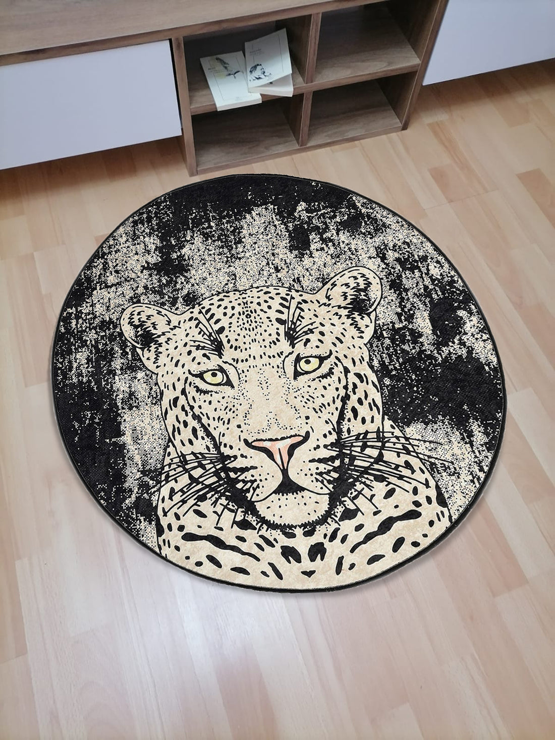 lion print rug mat