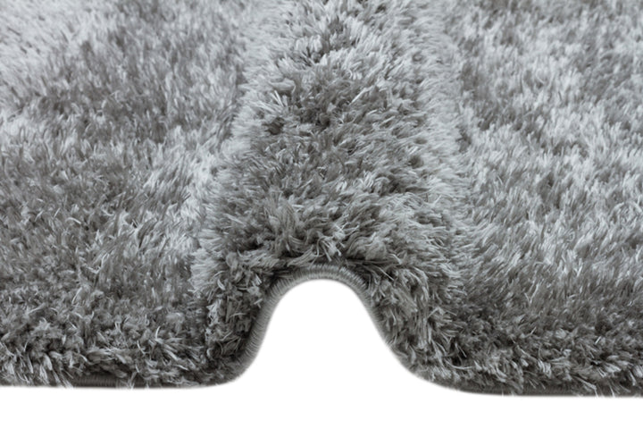 Dark Grey Fluffy Rug