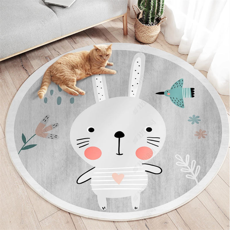 cute round rug