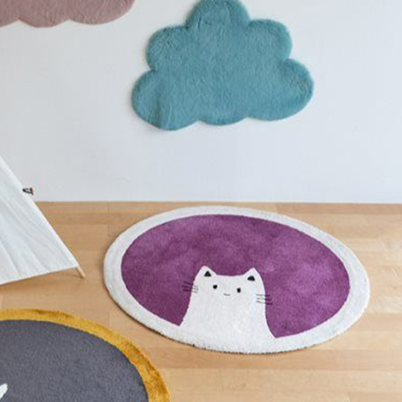 cute round rug