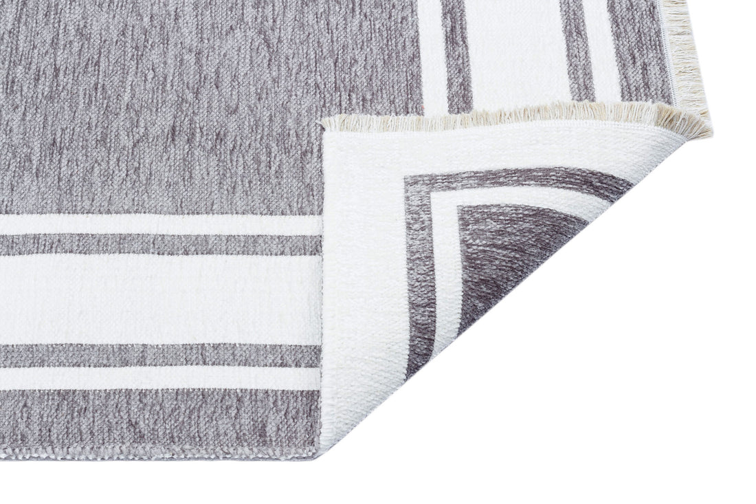 Modern Scandinavian Rug Grey and White