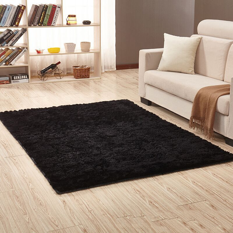 Ultra Soft Comfort Rug Black