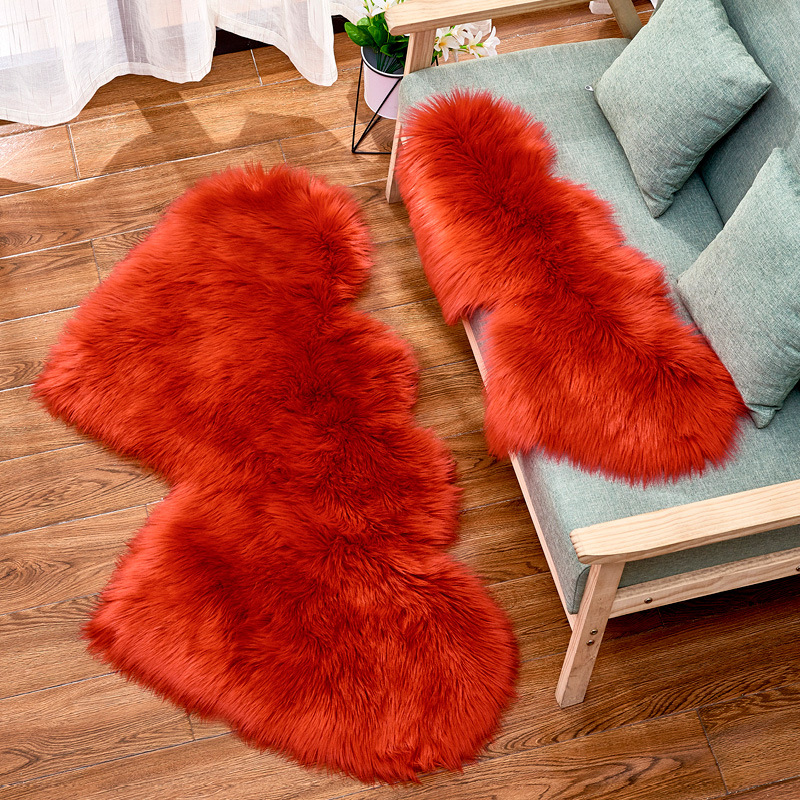 red heart rug