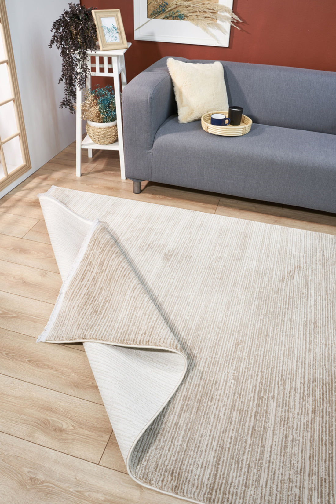 Line Textured Rug