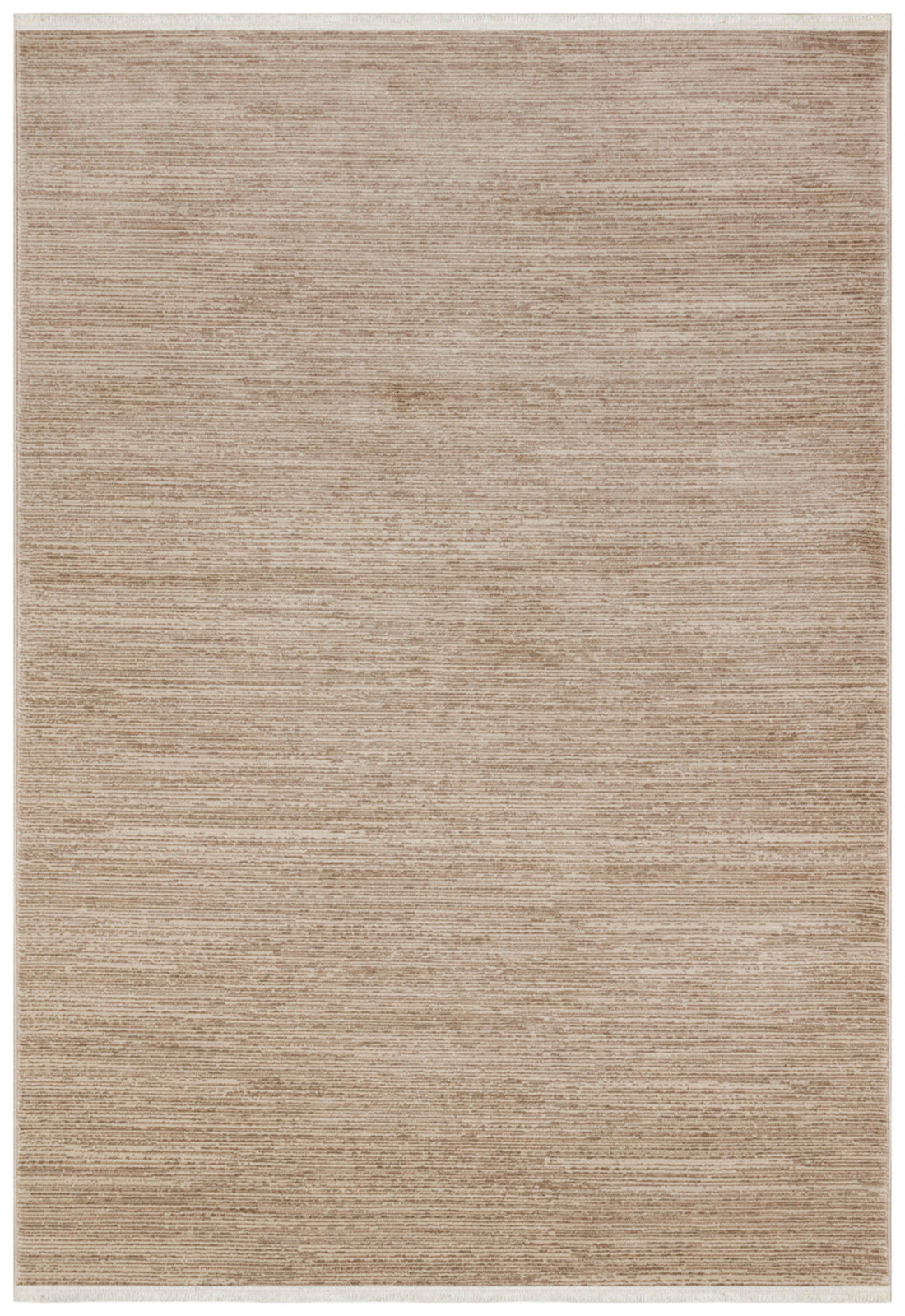 Line Textured Beige Rug