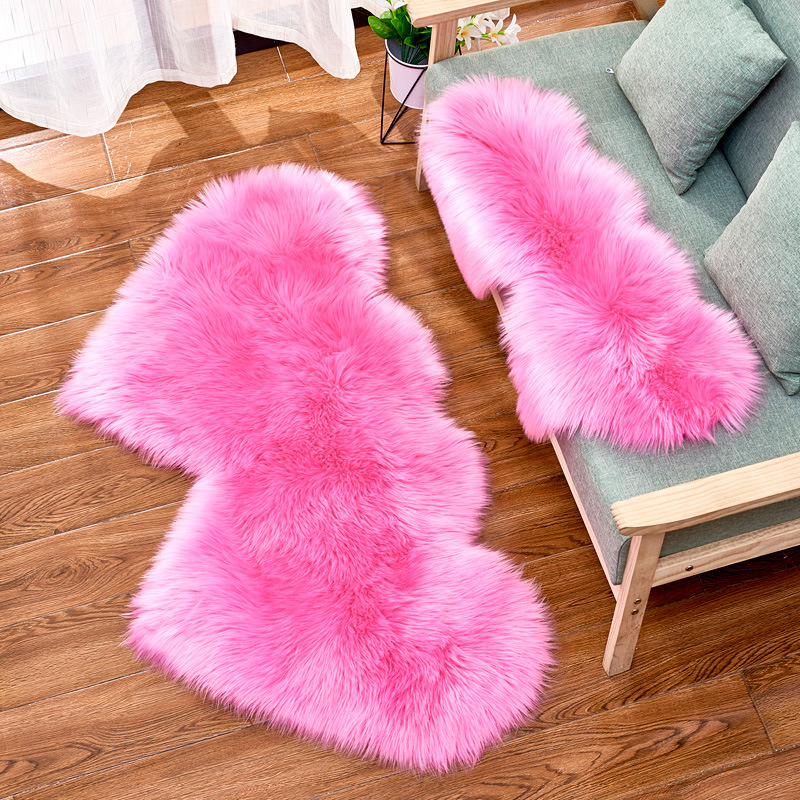 pink heart rug