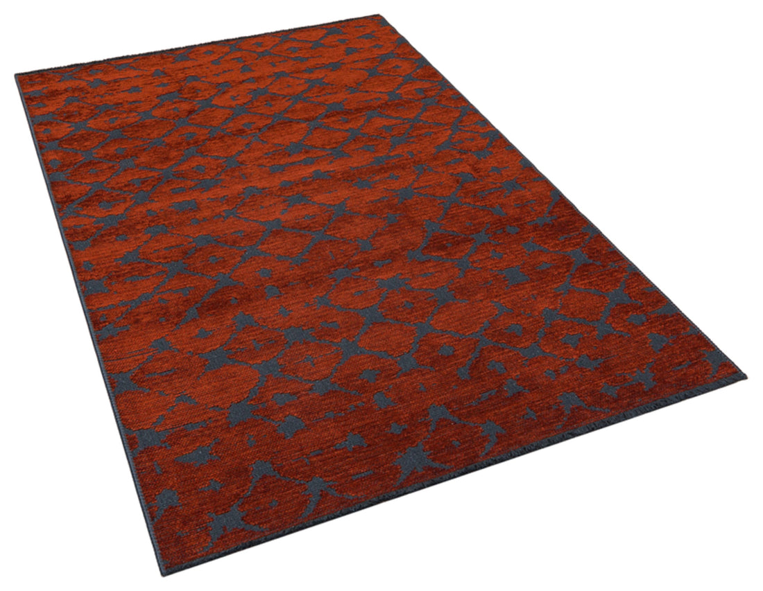 Red Abstract Rug