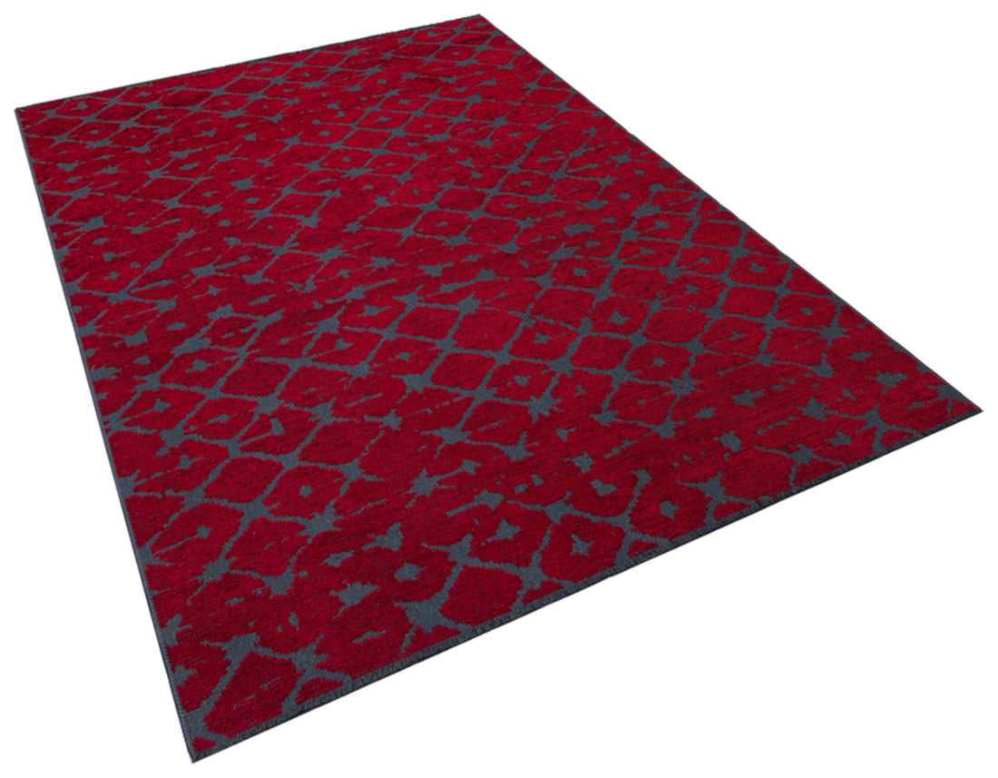 Red Abstract Rug