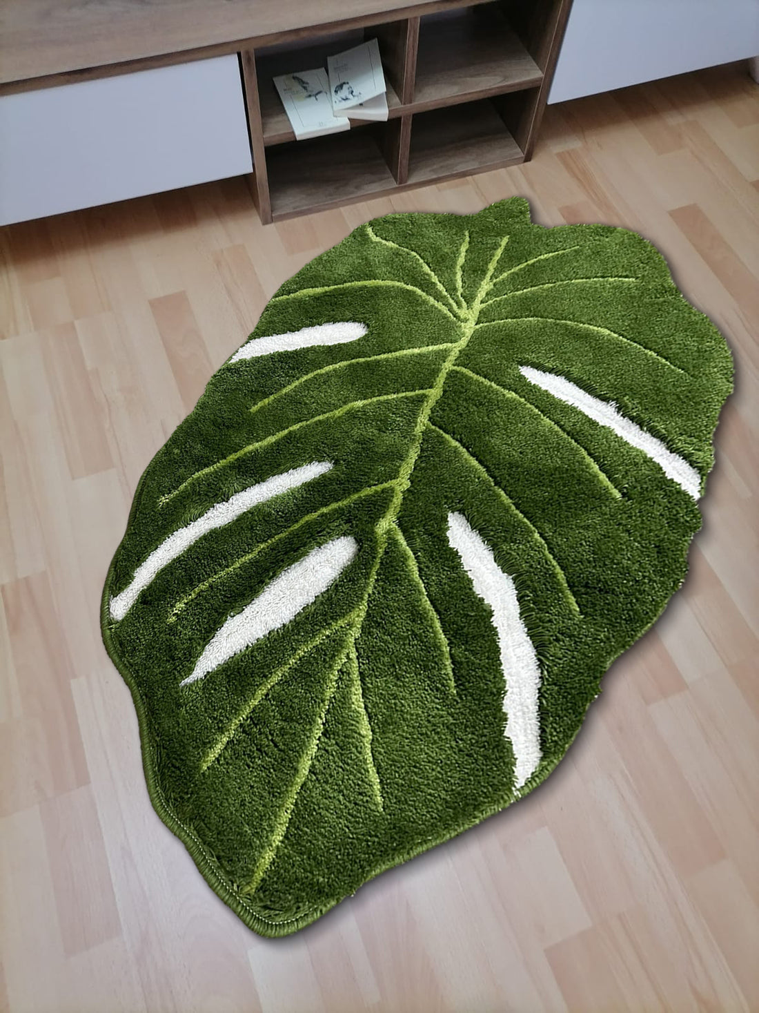 monstera rug 